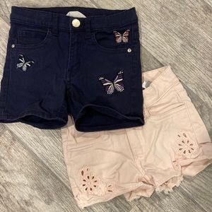 Set of Two: H&M Toddler Girls Shorts, size 4-5
